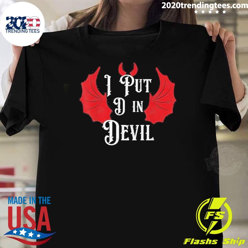 Original I Put the D in Devil Halloween Matching Couple 2024 T-shirt