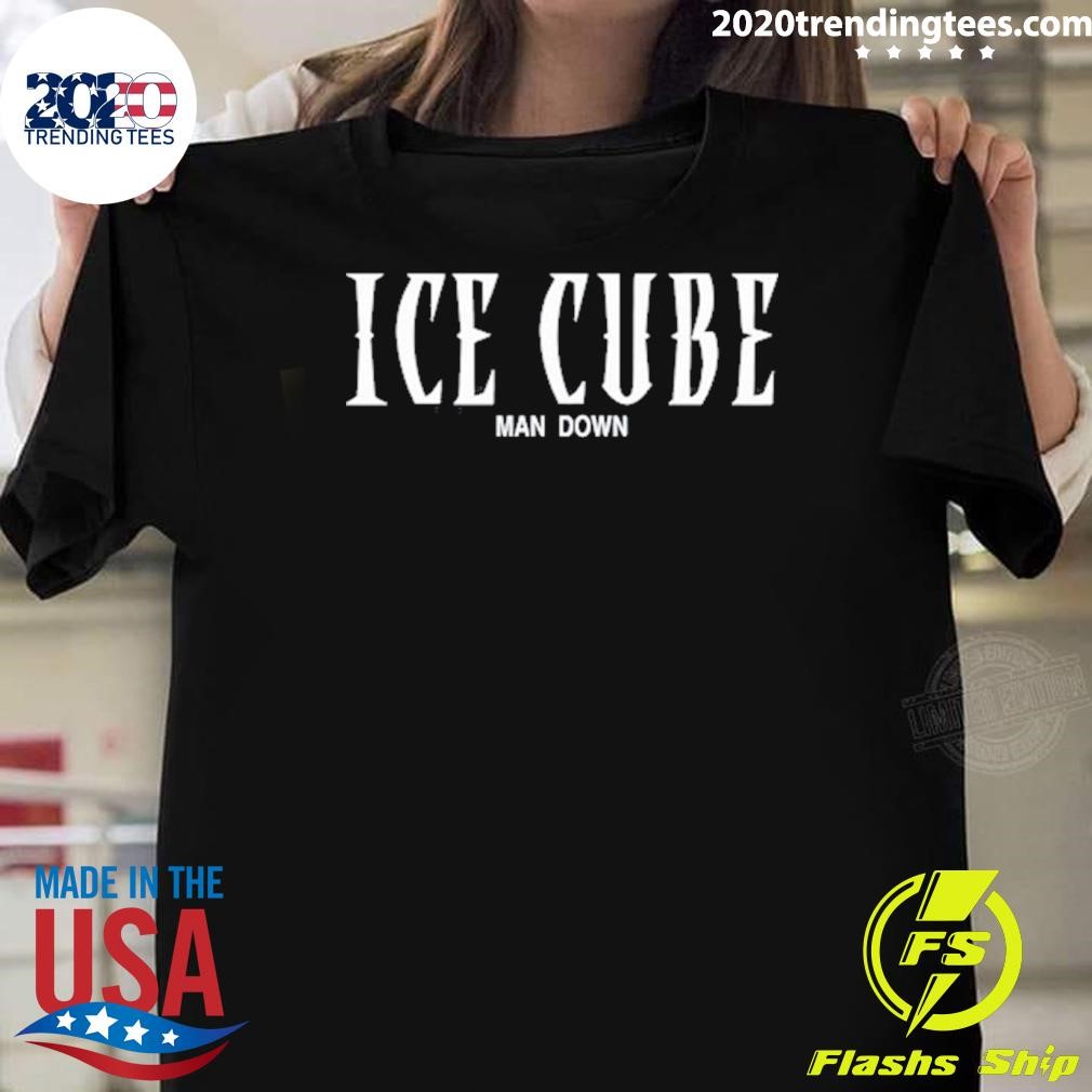 Original Ice Cube Wearing Ice Cube Man Down 2024 T-shirt