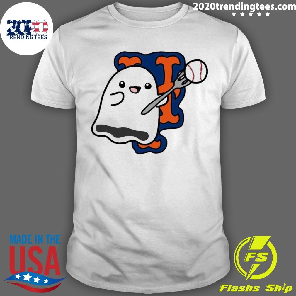 Original Let's Go New York Mets Baby Ghost MLB Halloween 2024 T-Shirt