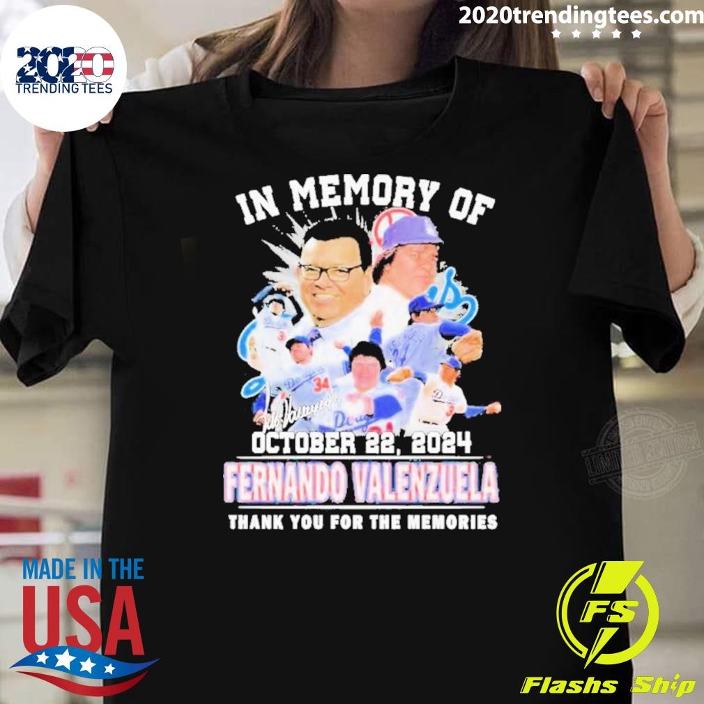 Original Los Angeles Dodgers In Memory Of Fernando Valenzuela 1960-2024r T-shirt