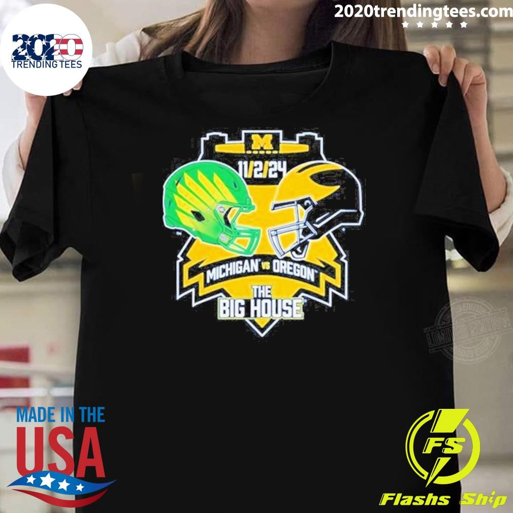 Original Michigan Wolverines vs. Oregon Ducks November 2, 2024 The Big House Matchup T-shirt