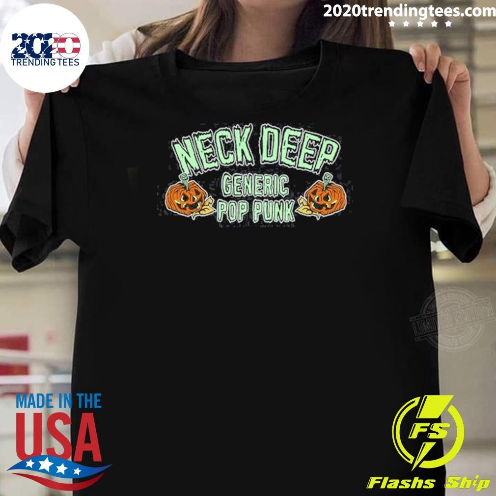 Original Neck Deep Generic Pop Punk Pumpkin T-shirt