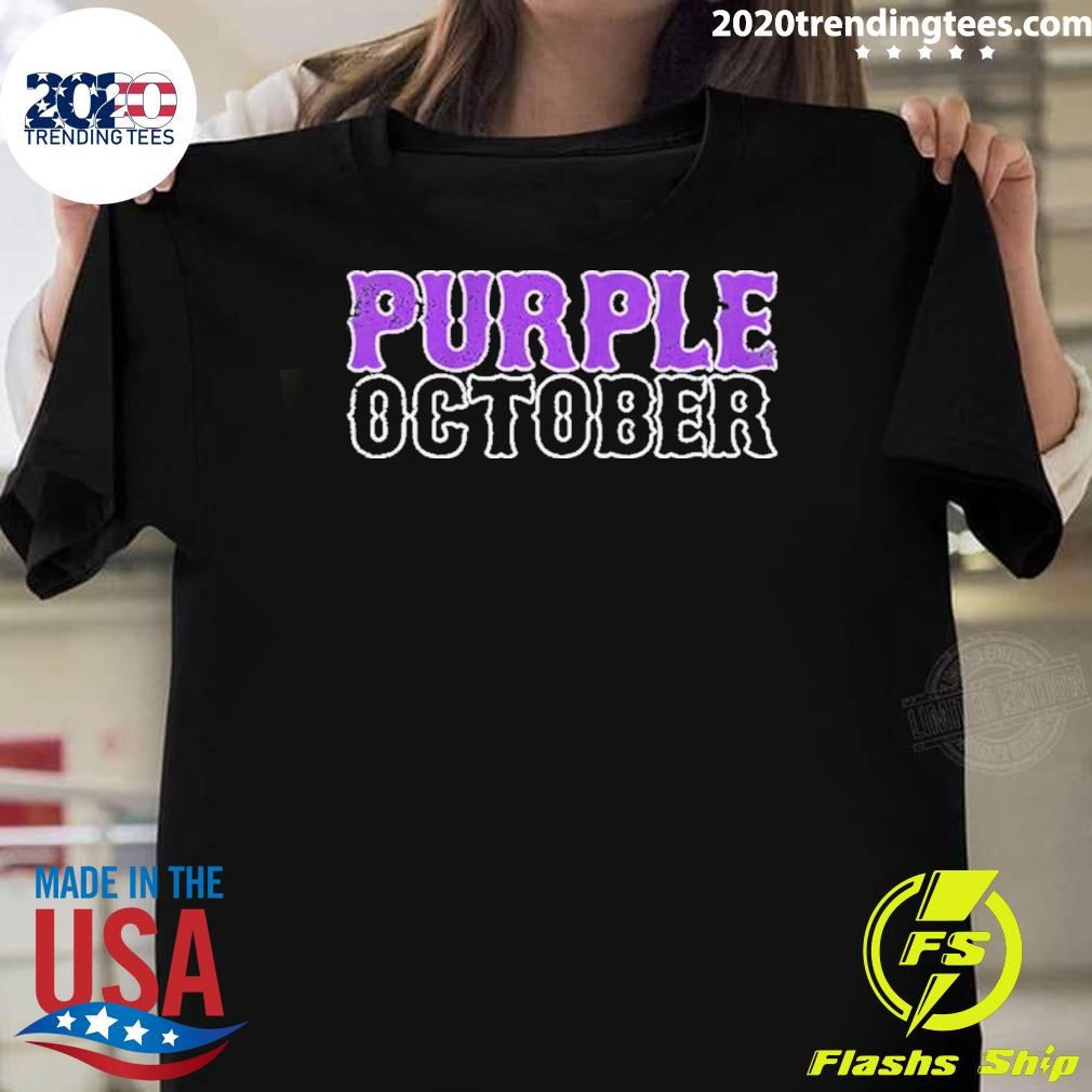 Original New York Baseball Purple October 2024 T-Shirt