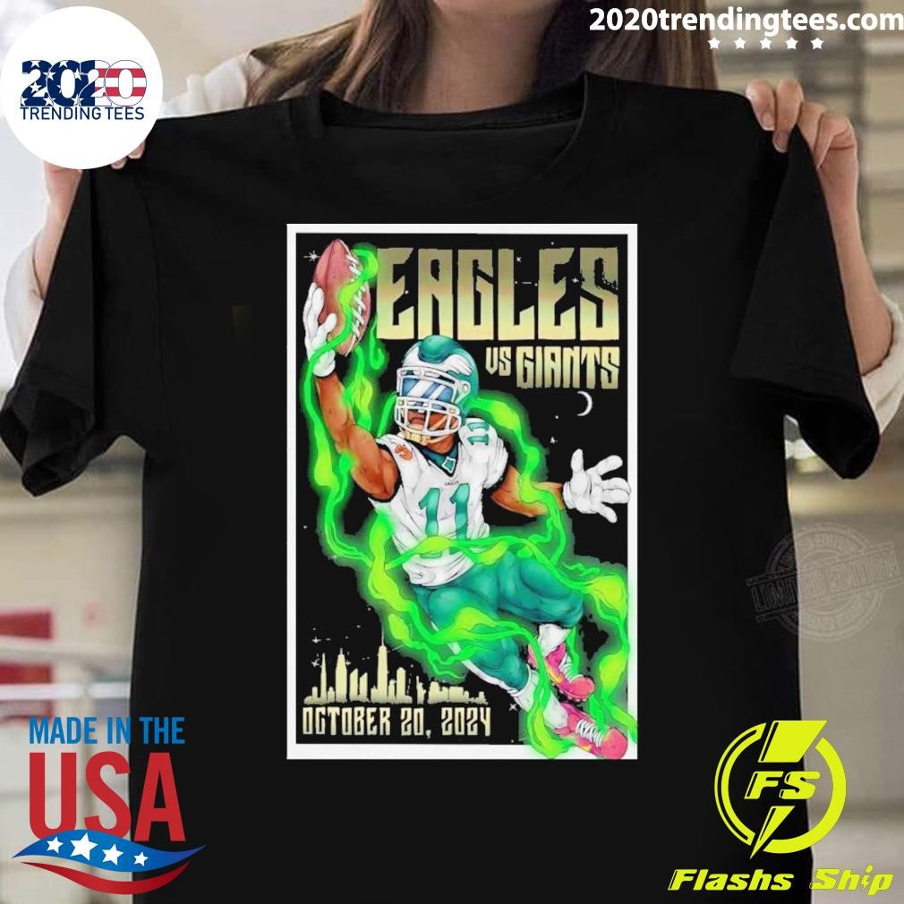 Original New York Giants vs Philadelphia Eagles October 20 2024 Poster T-shirt