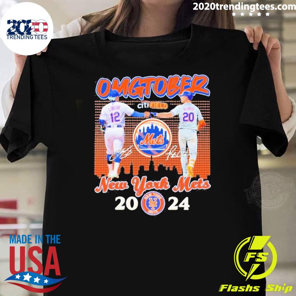 Original New York Mets Omgtober Francisco Lindor And Pete Alonso 2024 T-shirt