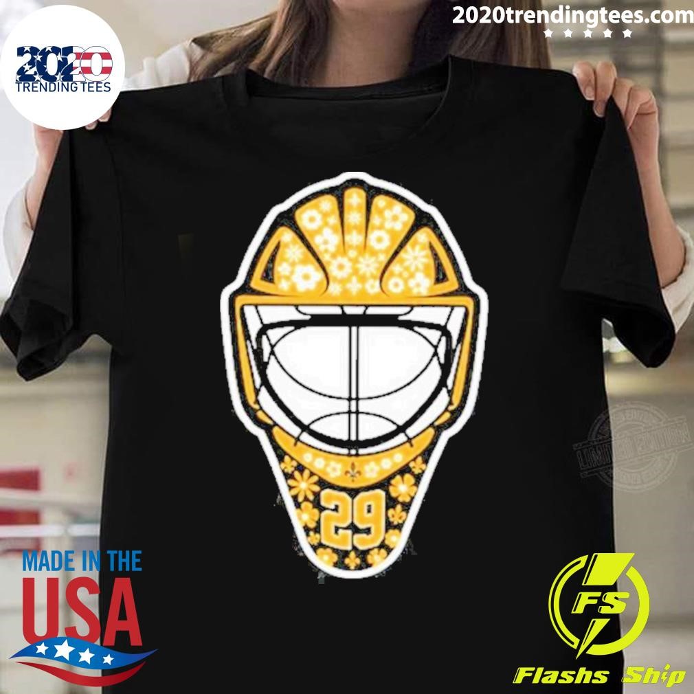 Original Pens Gear Marc-André Fleury Number 29 Flower Mask T-shirt