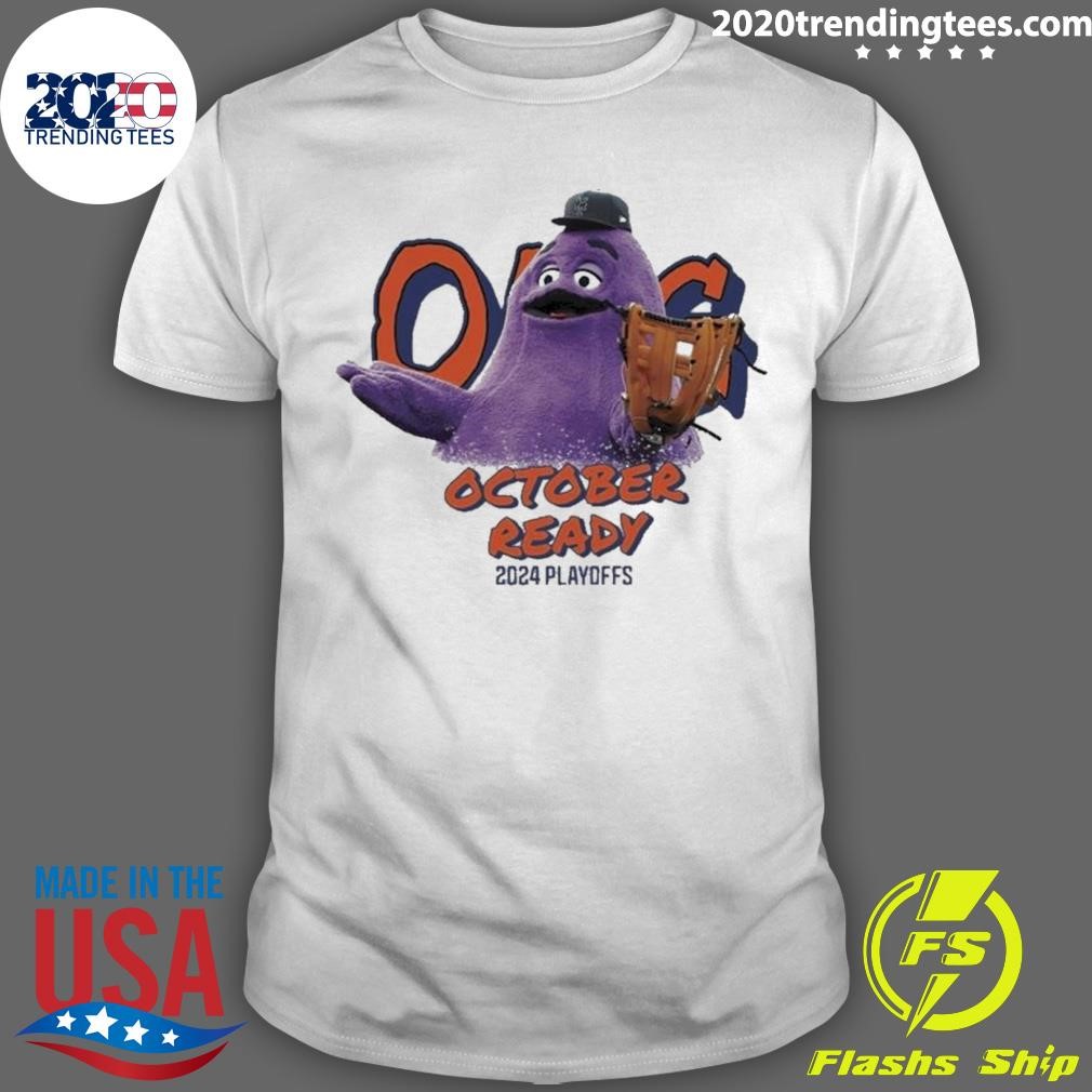 Original Playoffs Ny Mets Grimace October Ready 2024 T-shirt