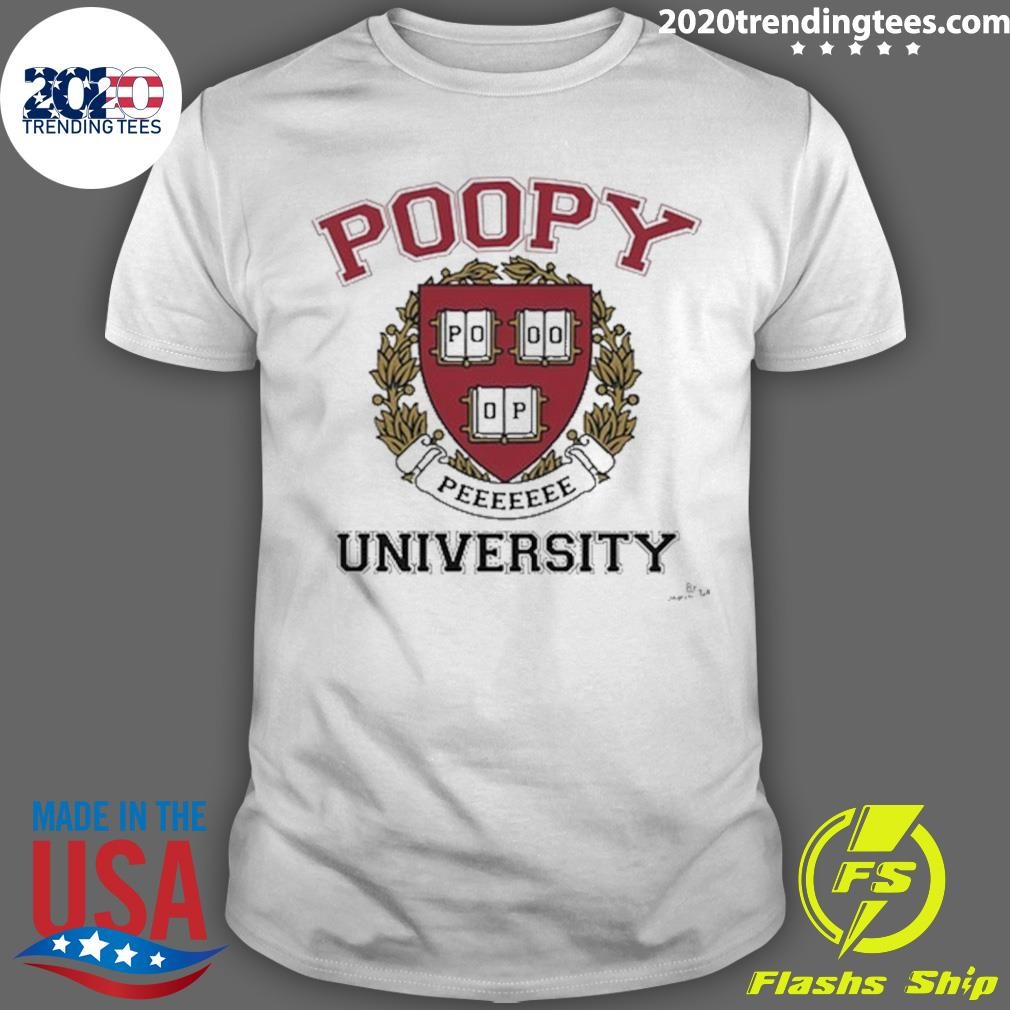 Original Poopy Peeeeeee University 2024 T-shirt