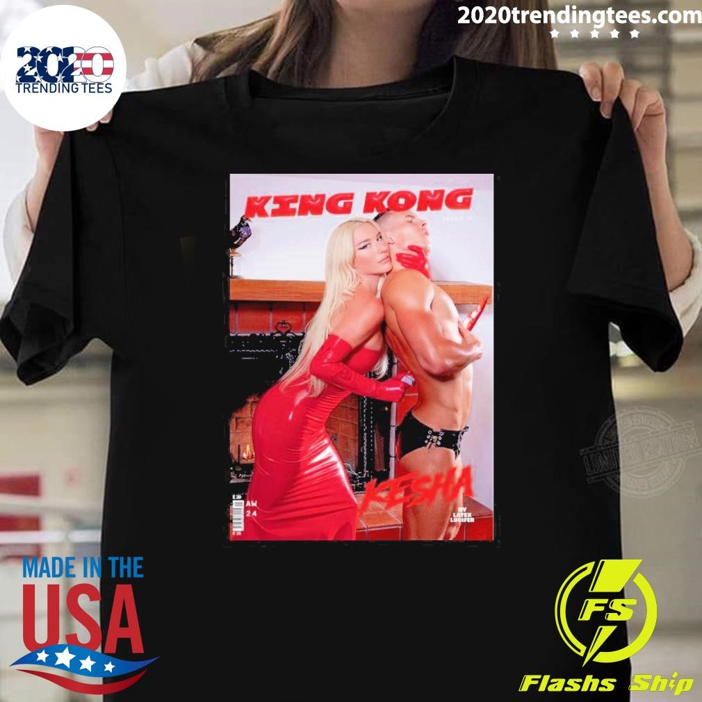 Original Poster Kesha On King Kong Magazine Cover Issue 18 2024 T-shirt