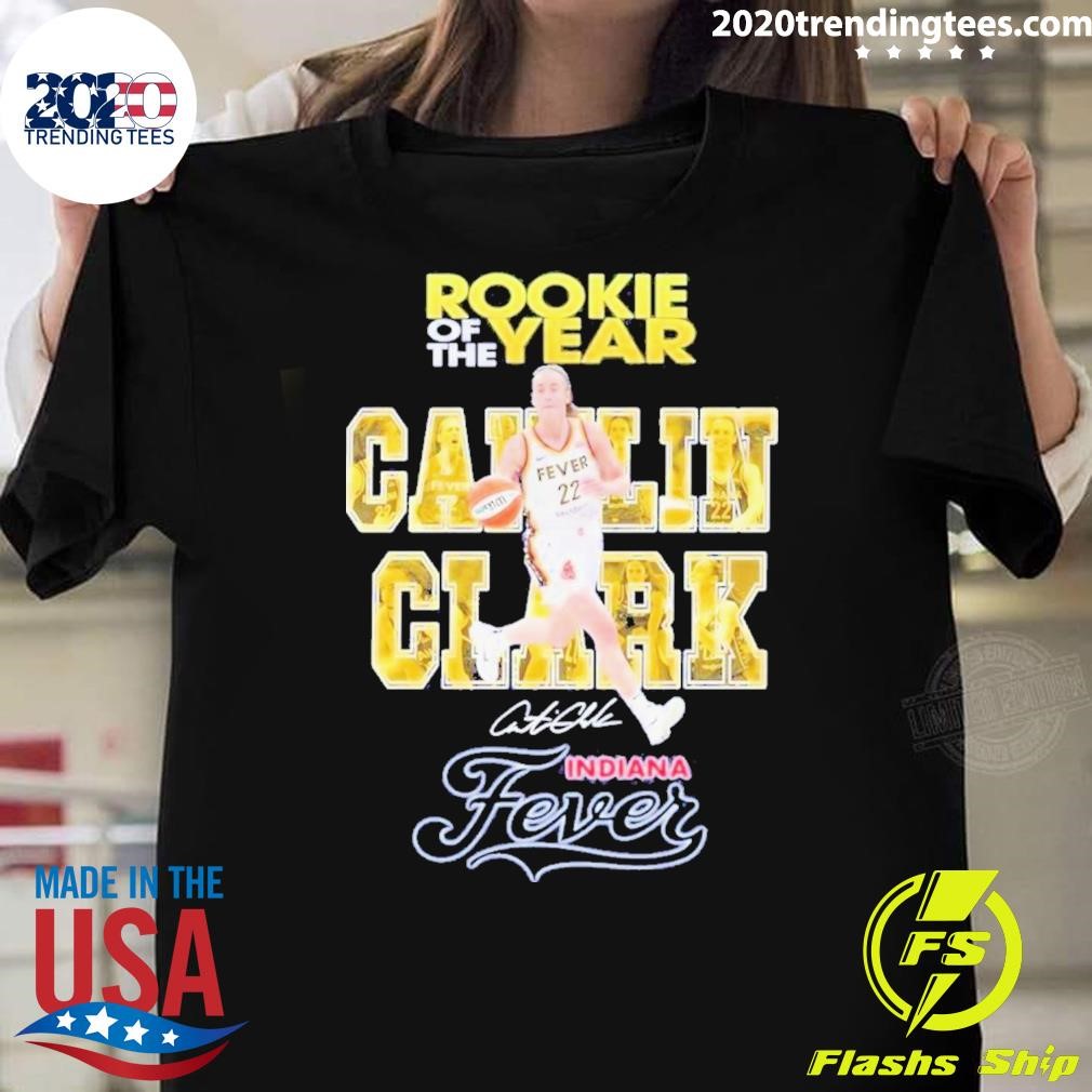 Original Roookie Of The Year Caitlin Clark Indiana Fever T-shirt