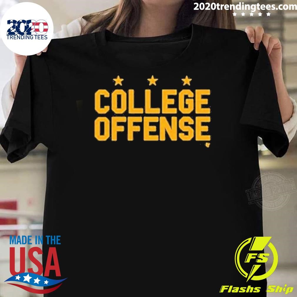 Original Shane Peacher College Offense 2024 T-shirt