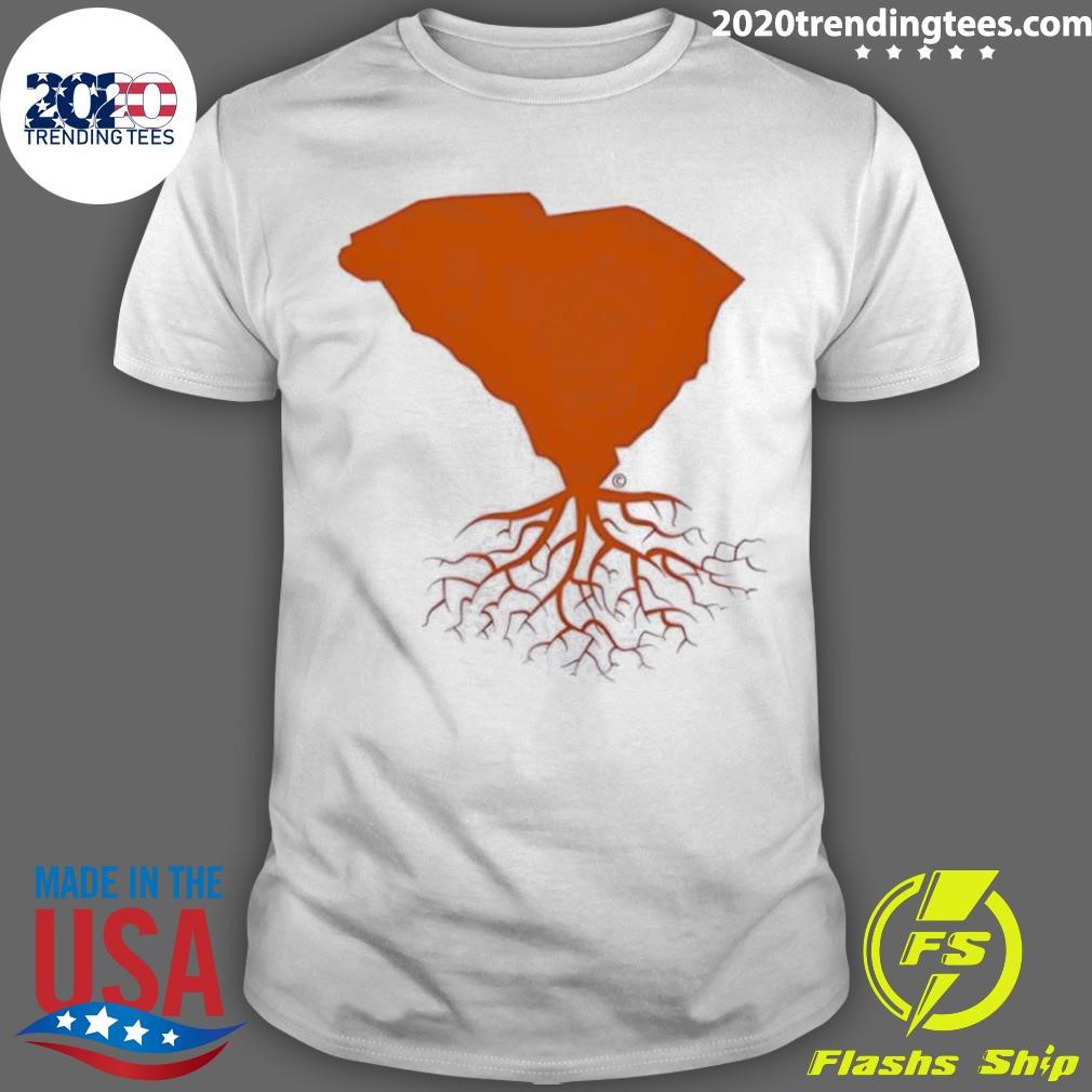 Original South Carolina Map Tree Roots 2024 T-shirt