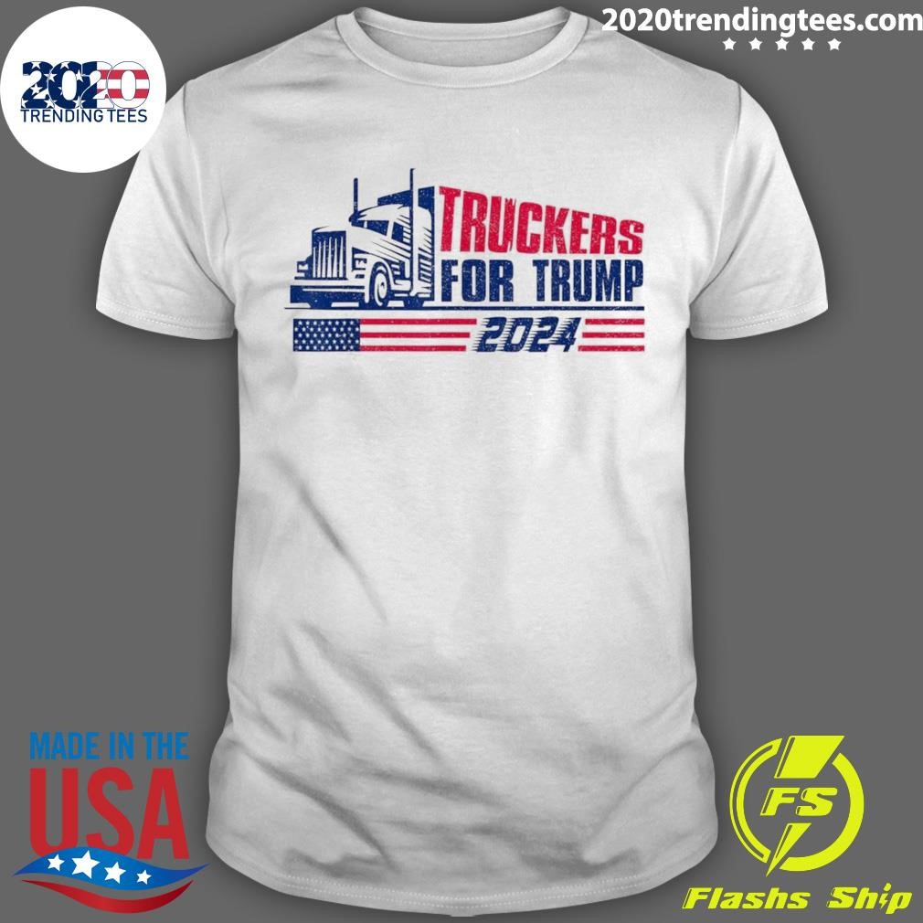 Original Truckers For Trump 2024 T-shirt