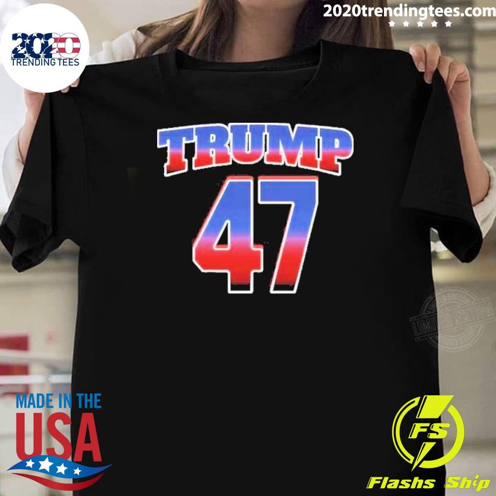 Original Trump 47 Patriotic Trump Won 2024 President Elect Usa Winner 2024 T-shirt