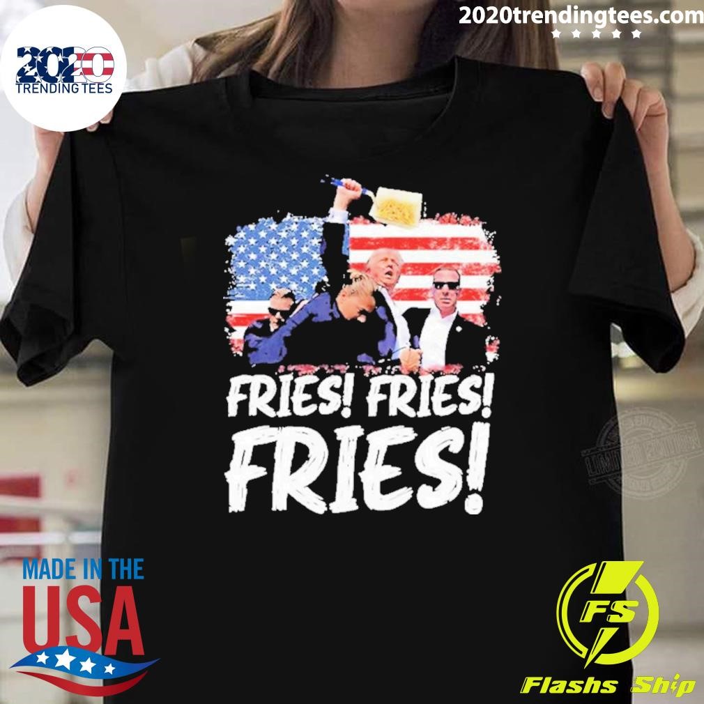 Original Trump McDonald’s Fries Fries Fries 2024 T-shirt