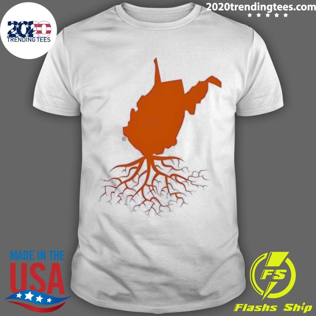 Original West Virginia Map Tree Roots 2024 T-shirt