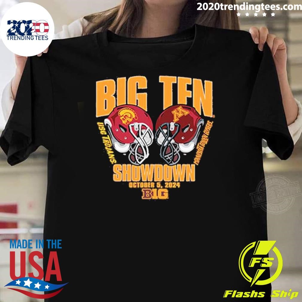 Premium Big Ten Showdown Minnesota Golden Gophers Vs Usc Trojans 2024 T-Shirt