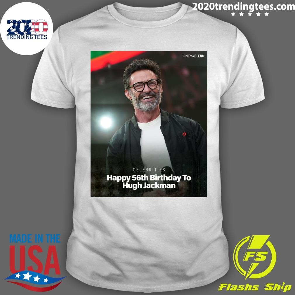 Premium Celebrities Happy 56th Birthday To Hugh Jackman T-shirt