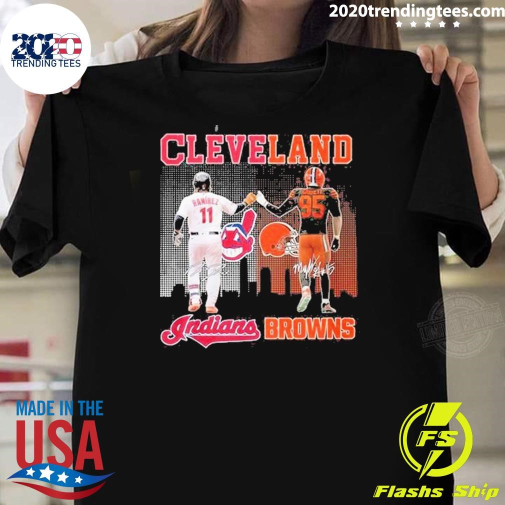 Premium Cleveland Indians Guardians Cleveland Browns Proud Of The State 2024 T-shirt