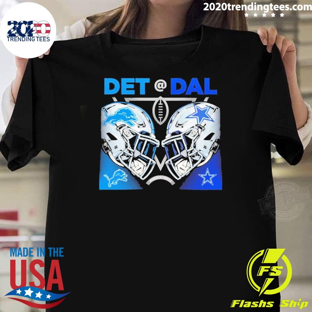 Premium Detroit Lions Vs Dallas Cowboys Nfl Week 6 2024 Matchup T-shirt