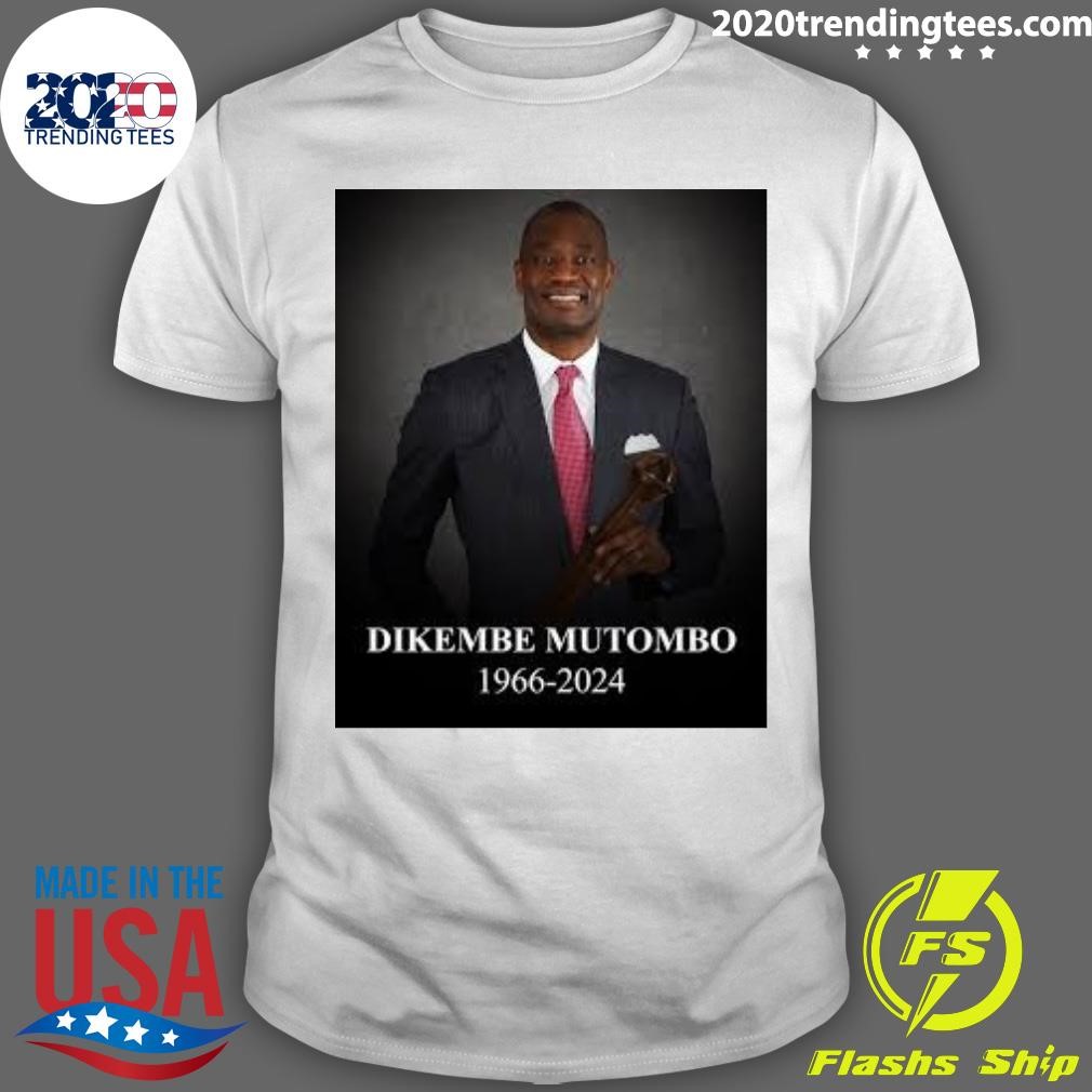 Premium Dikembe Mutombo, Hall Of Famer And Humanitarian, Dies At 58 1966-2024 T-shirt