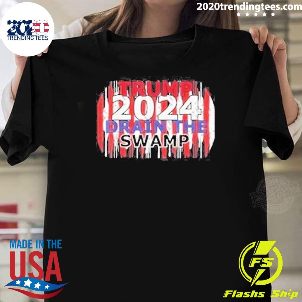 Premium Donald Trump 2024 Drain The Swamp Presidential Election T-shirt