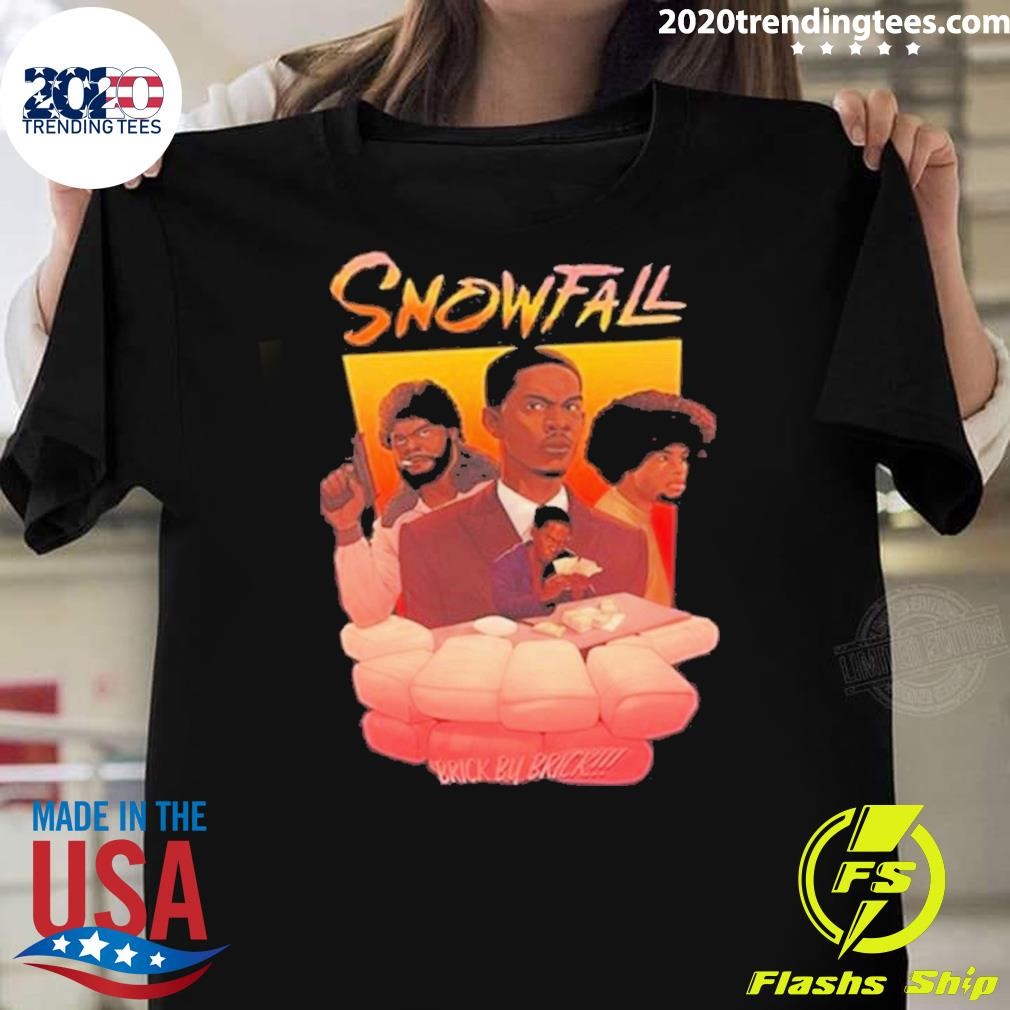 Premium Duro_Arts Snowfall Brick By Brick 2024 T-shirt