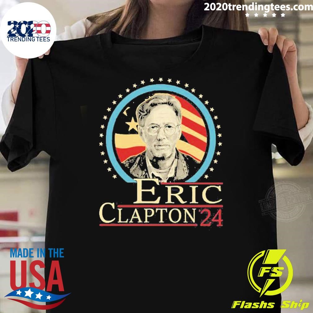 Premium Eric Clapton '24 Fans Gift Graphics American Flag T-Shirt