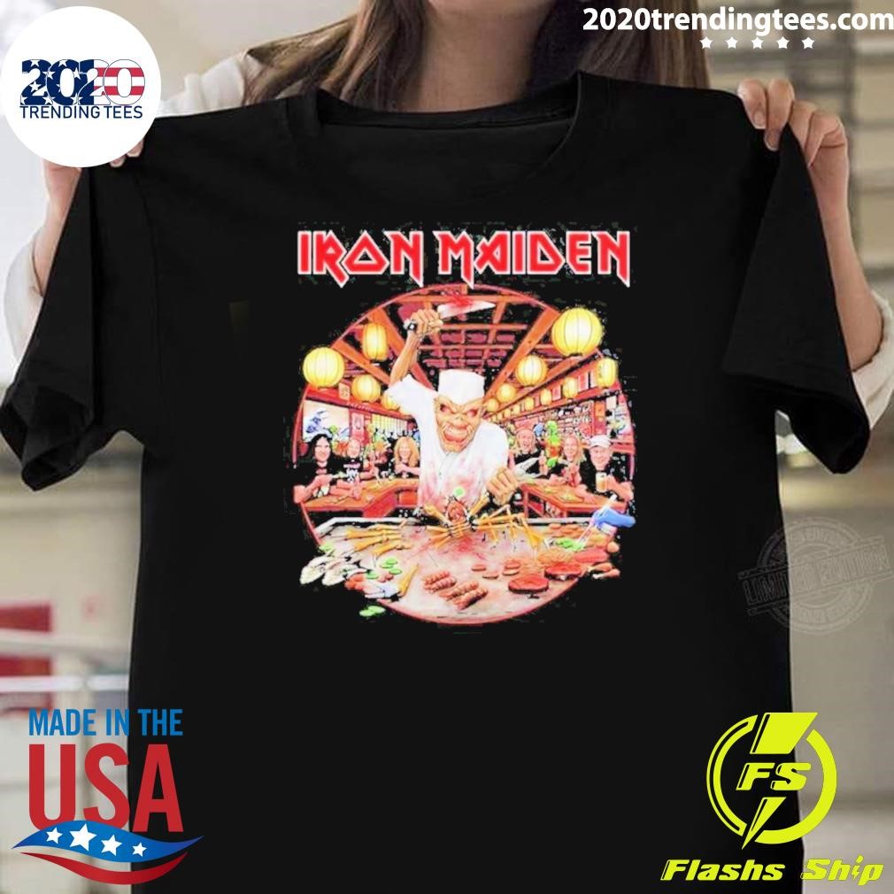 Premium Exclusive Omakase Chef Eddie And Samurai Eddie Iron Maiden The Future Past World Tour 2024 Tour Dates Japan T-shirt