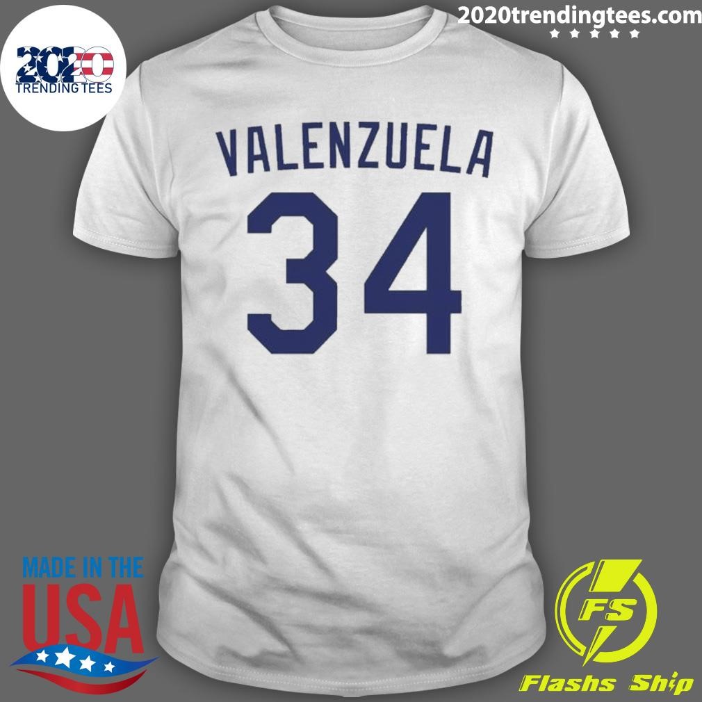 Premium Fernando Valenzuela number 34 Dodgers 2024 T-shirt