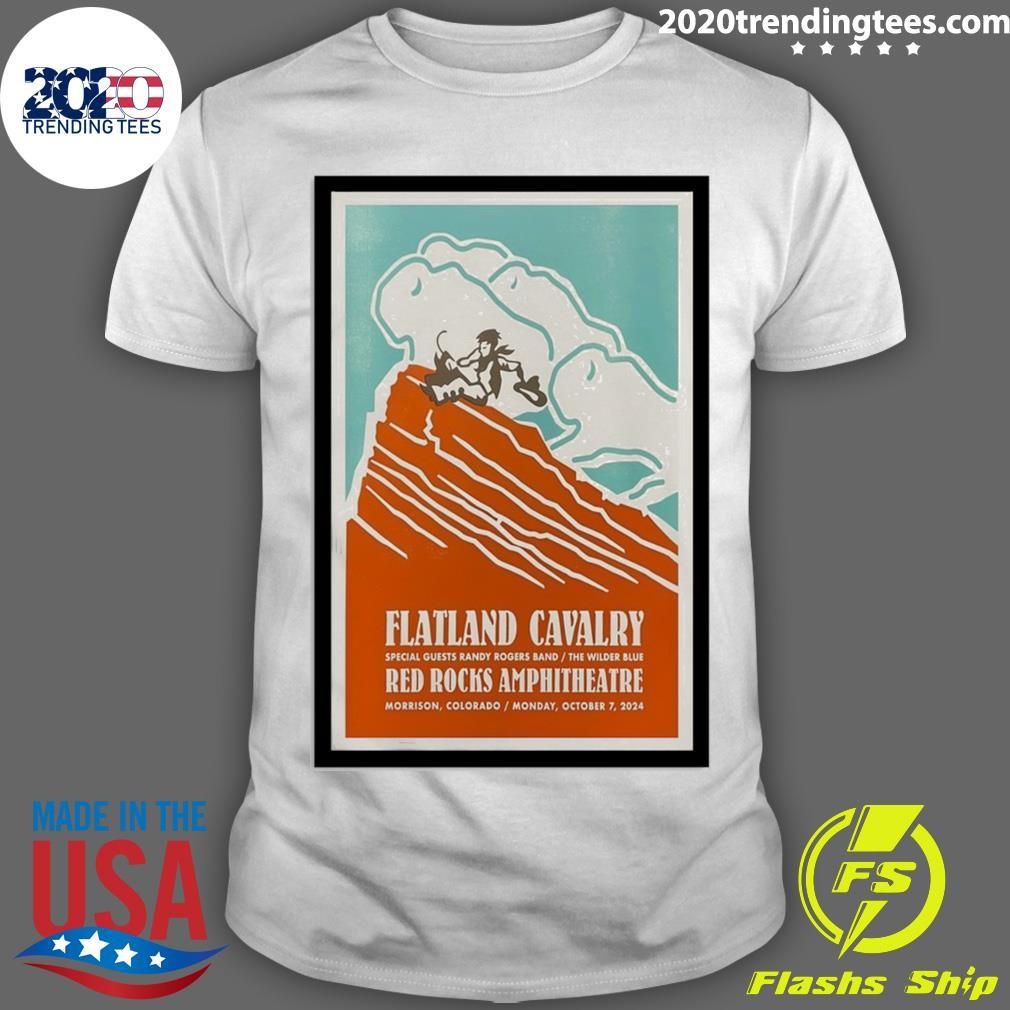 Premium Flatland Cavalry Oct 7 2024 Red Rocks Amphitheatre, Morrison CO T-shirt