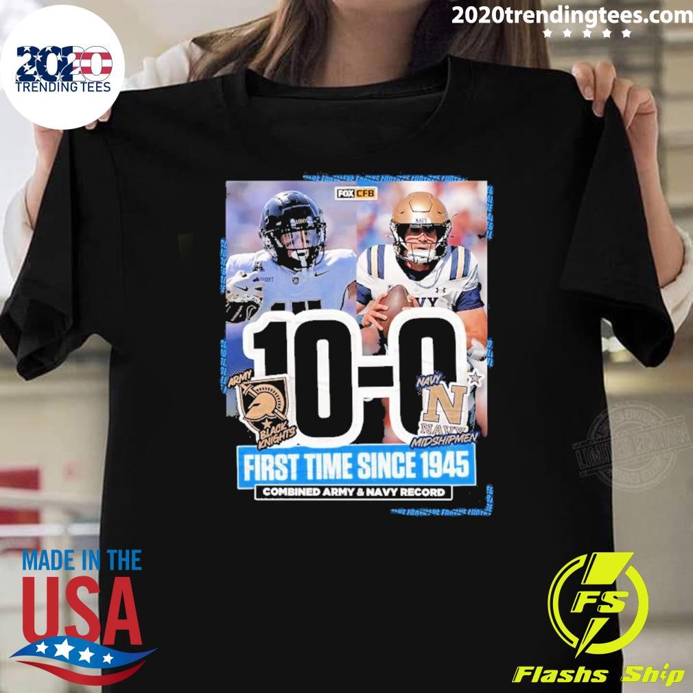 Premium Game Final Score Army Black Knights Wins 10 0 Navy Midshipmen Football 2024 T-Shirt