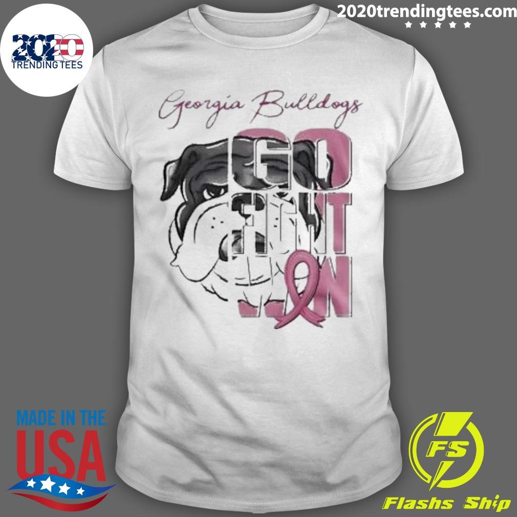 Premium Georgia Bulldogs Tackle Breast Cancer Go Fight Win 2024 T-Shirt