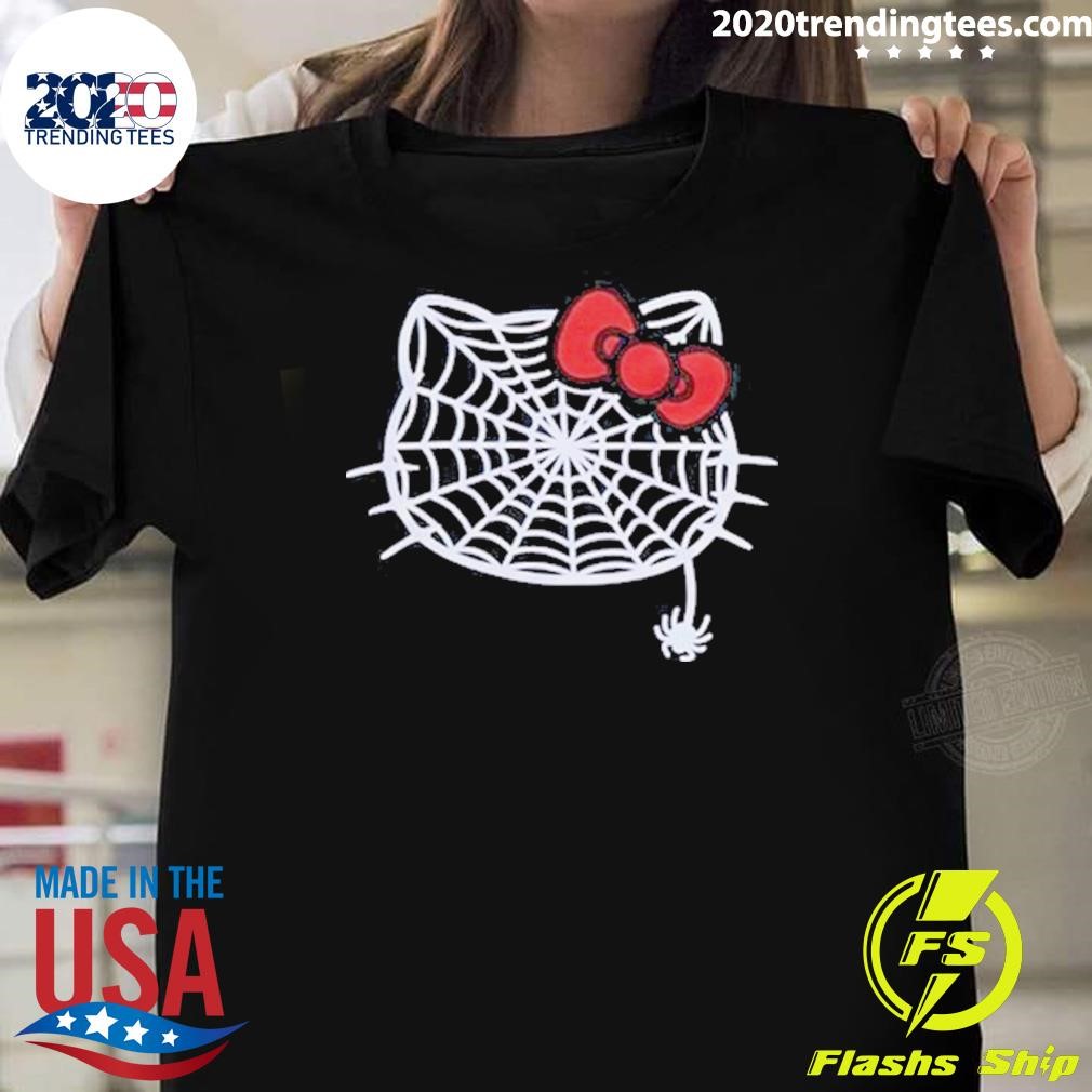 Premium Hello Kitty Spiderweb Boyfriend T-shirt