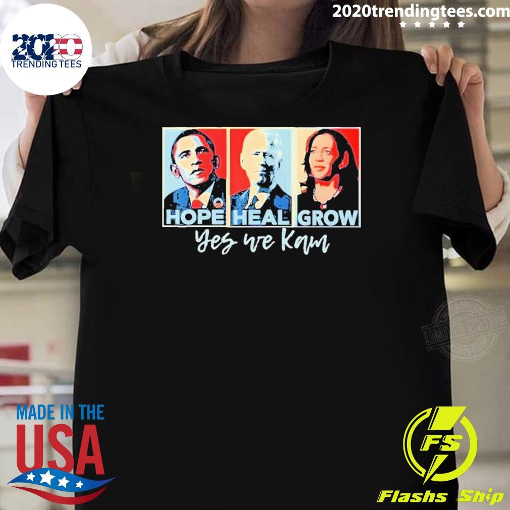 Premium Hope Heal Grow President Kamala Harris 2024 T-shirt