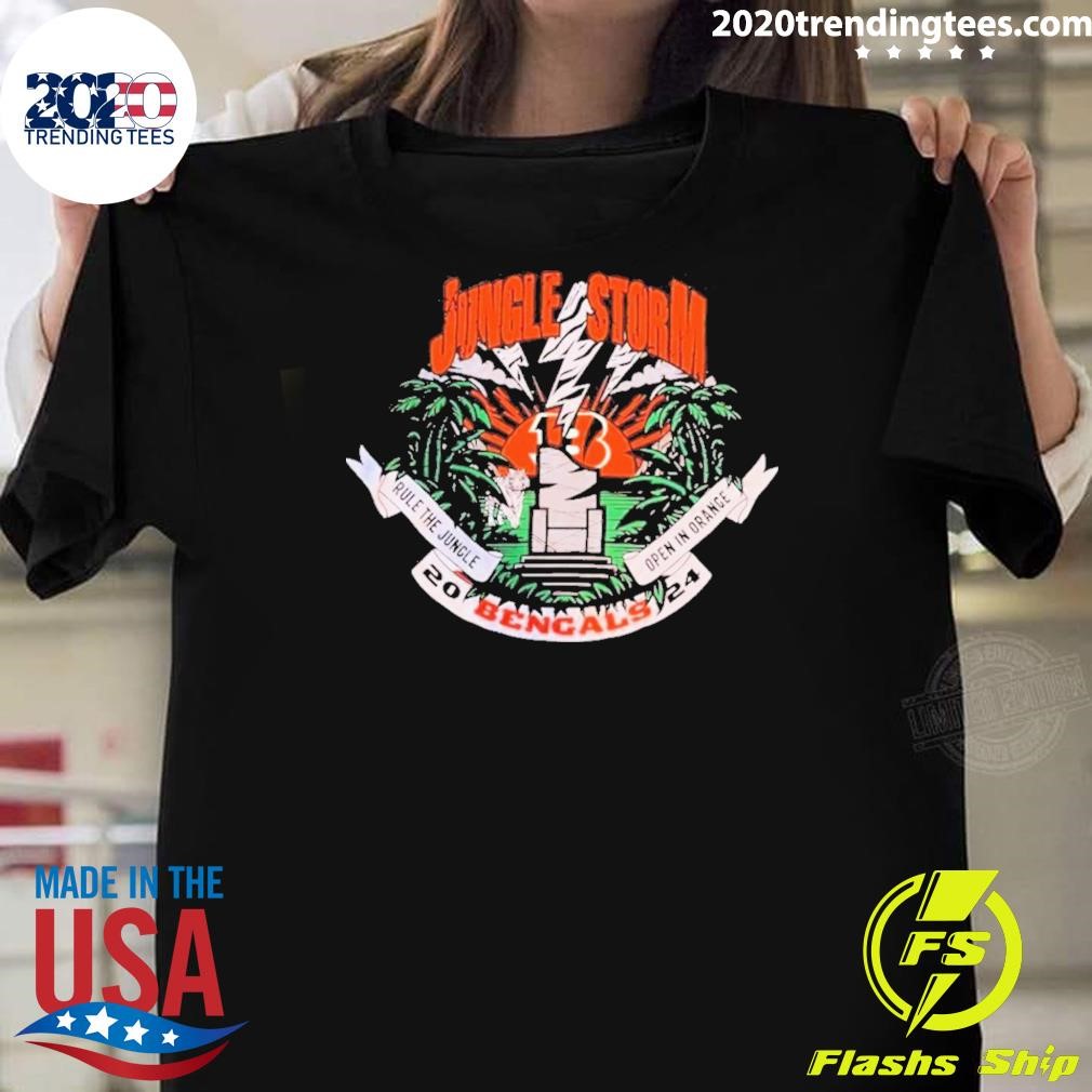 Premium Jungle Storm Cincinnati Bengals 2024 T-shirt