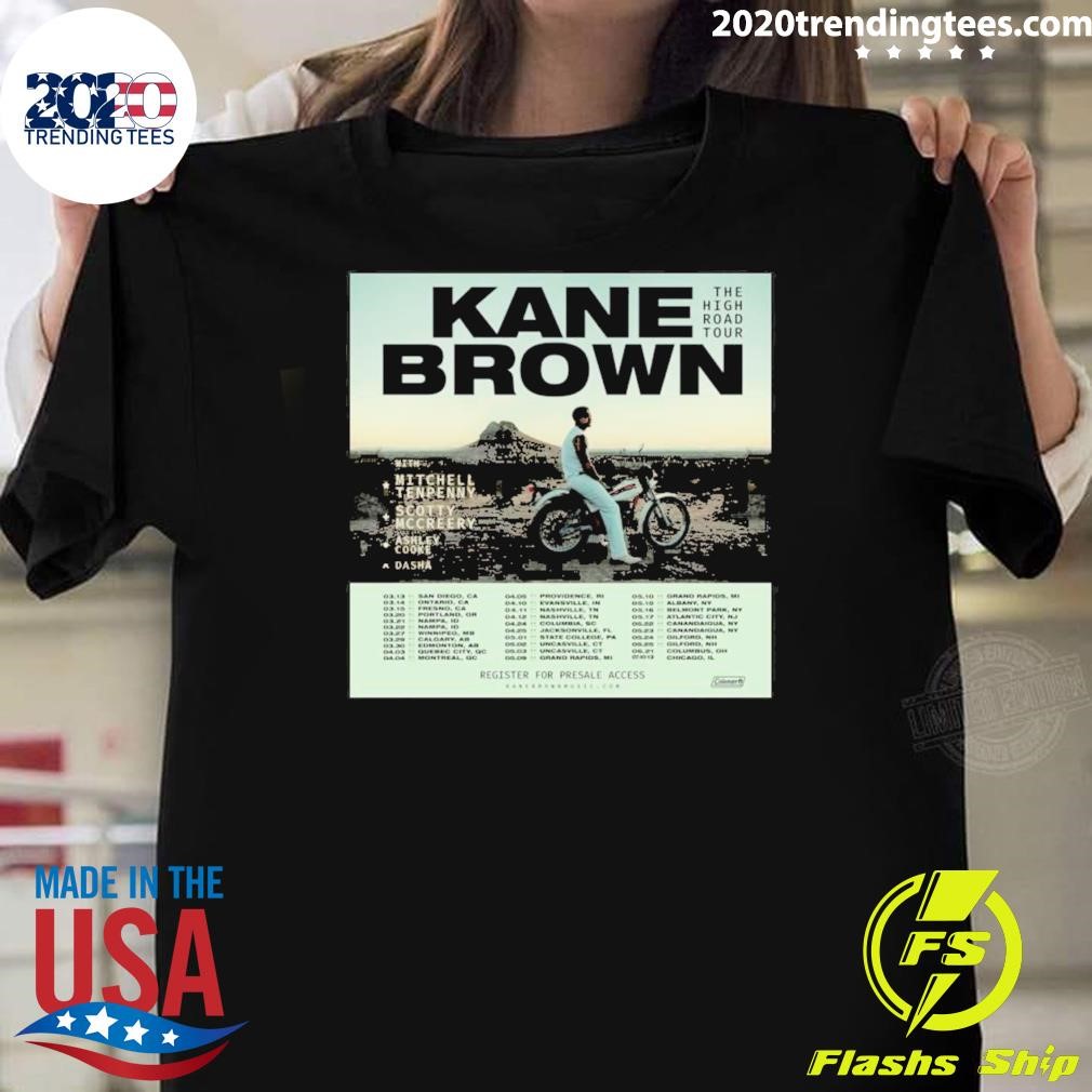 Premium Kane Brown The High Road 2025 Tour T-shirt