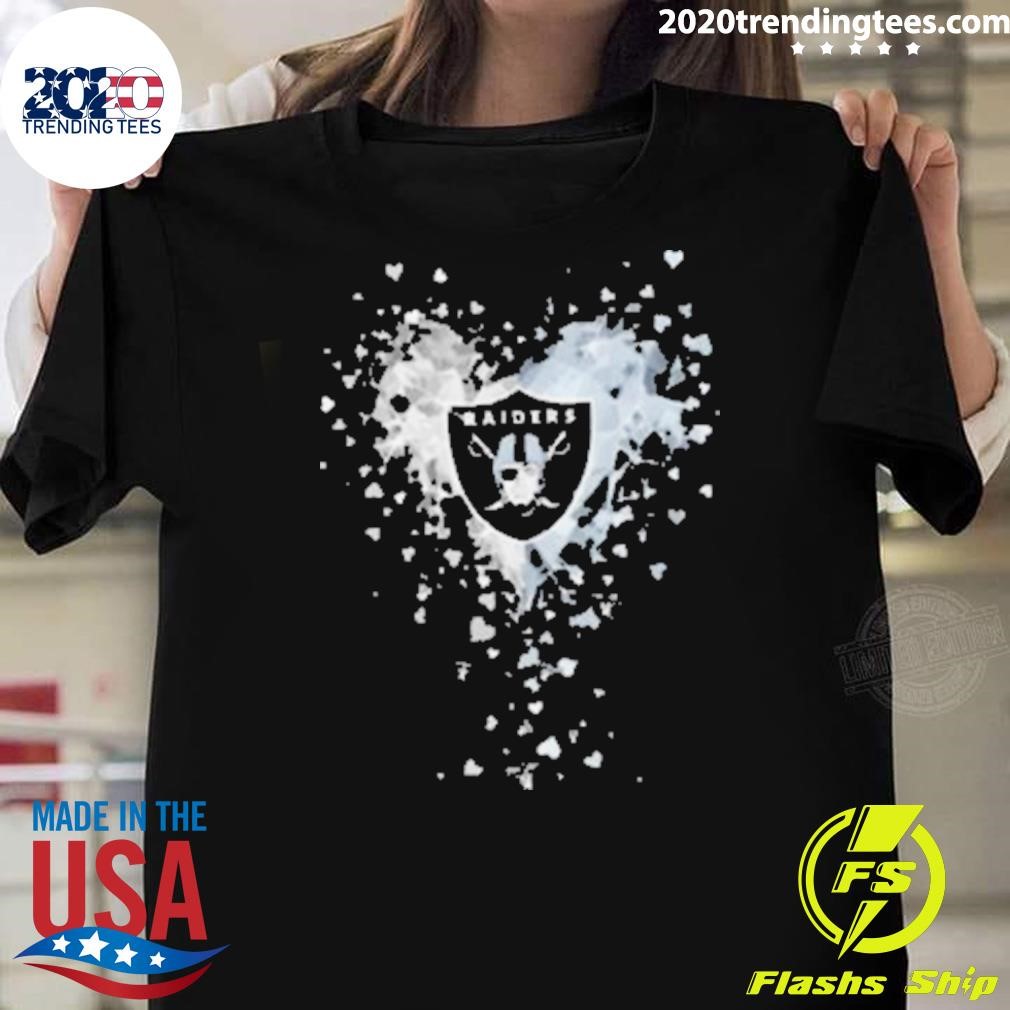 Premium Las Vegas Raiders Crystal Heart 2024 T-shirt