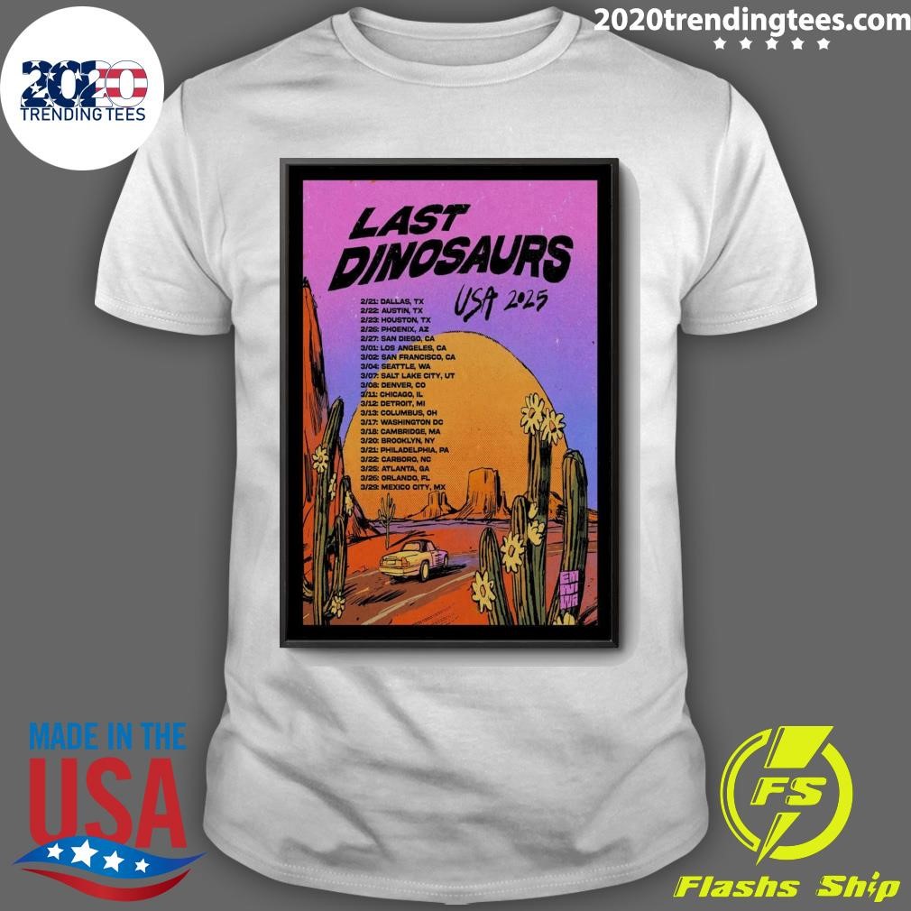 Premium Last Dinosaurs USA Tour 2025 T-shirt