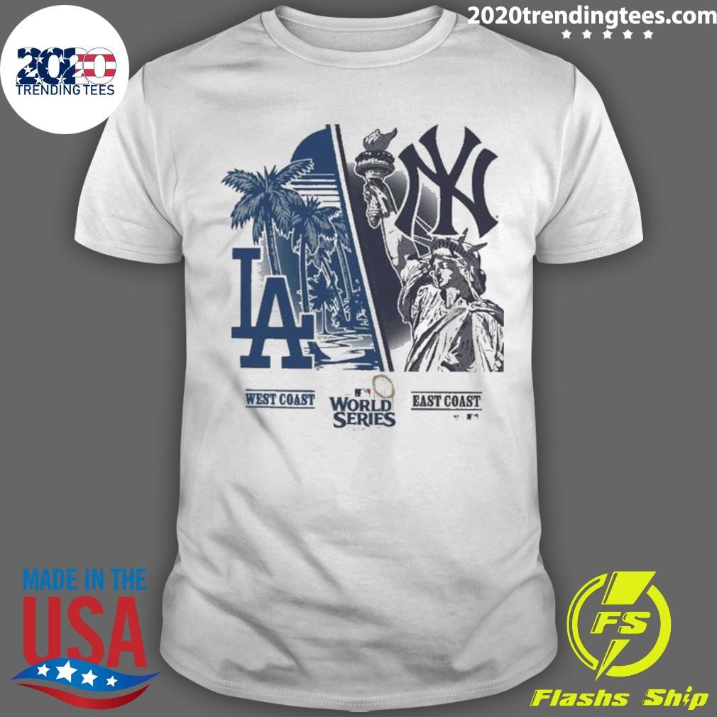 Premium Los Angeles Dodgers vs. New York Yankees ’47 2024 World Series Matchup Split T-shirt