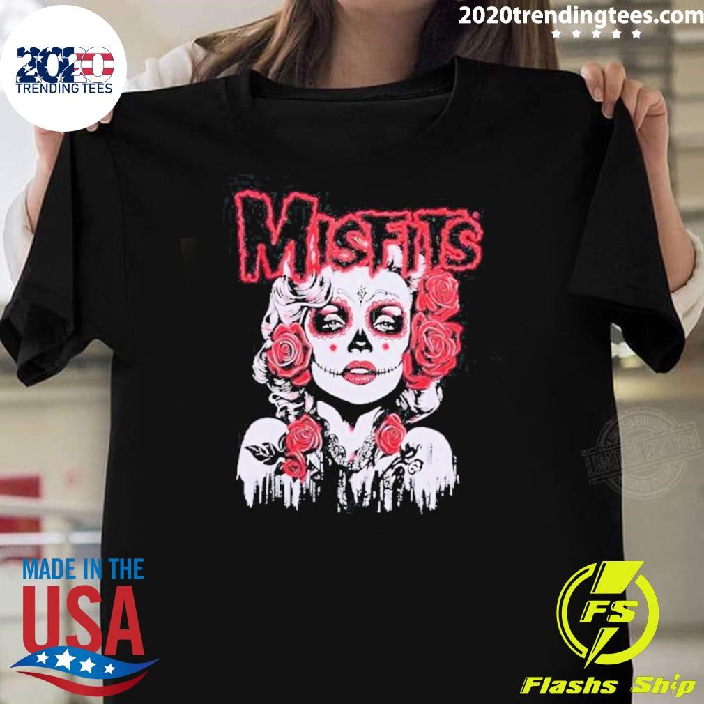 Premium Misfits Dia De Los Muertos Movie Star T-shirt