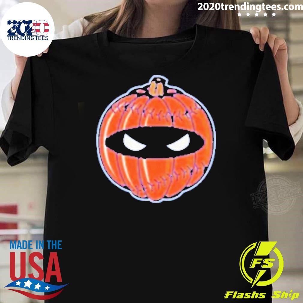 Premium New York Mets Pitching Ninja Playoffs Pumpkin 2024 T-shirt