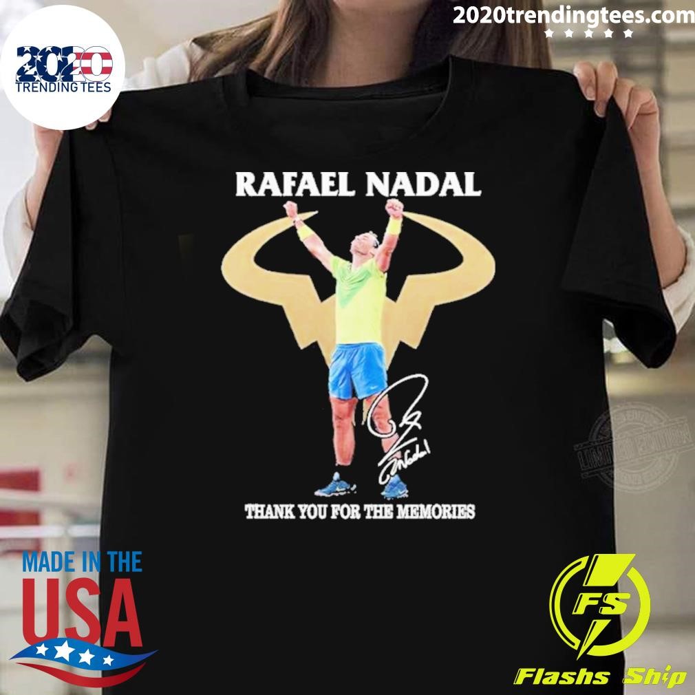 Premium Rafael Nadal Grand Slam 22 Thank You For The Memories Signature 2024 T-shirt