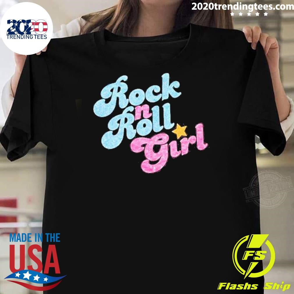 Premium Rock N Roll Girl Cute Rockstar Concert 2024 T-shirt