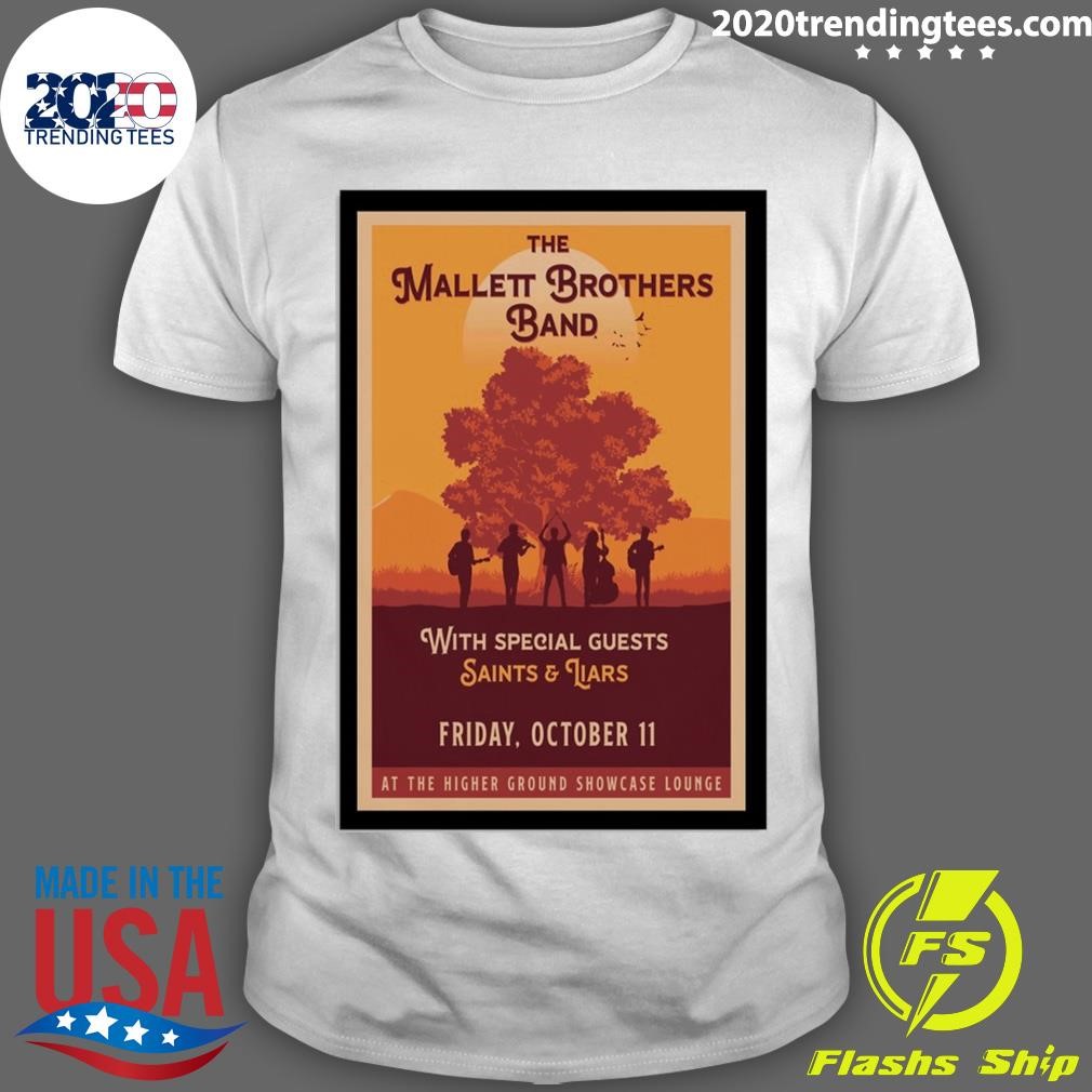 Premium The Mallett Brothers Band With Special Guests Saints & Lars Friday, October 11 At The Higher Ground Showcase Lounge T-Shirt