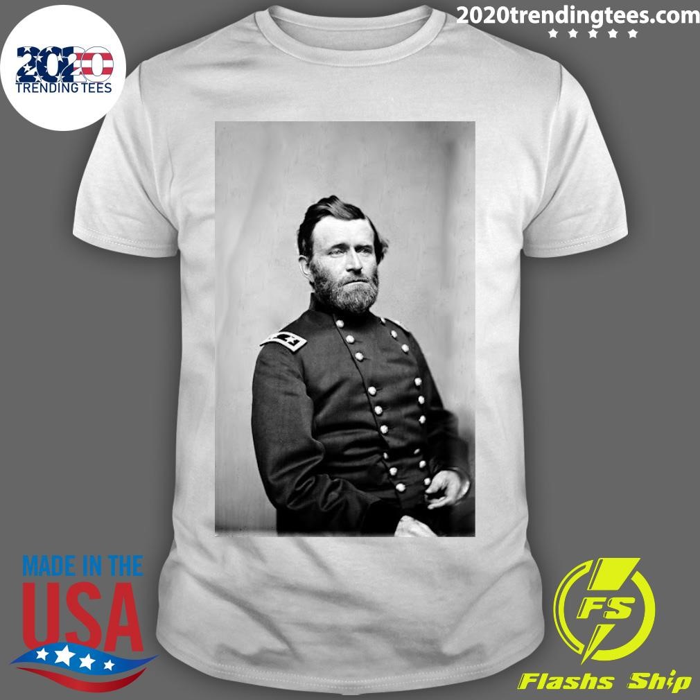 Premium Ulysses S. Grant U.S. Gen. Ulysses S. Grant, photograph by Mathew Brady, 1863 T-Shirt