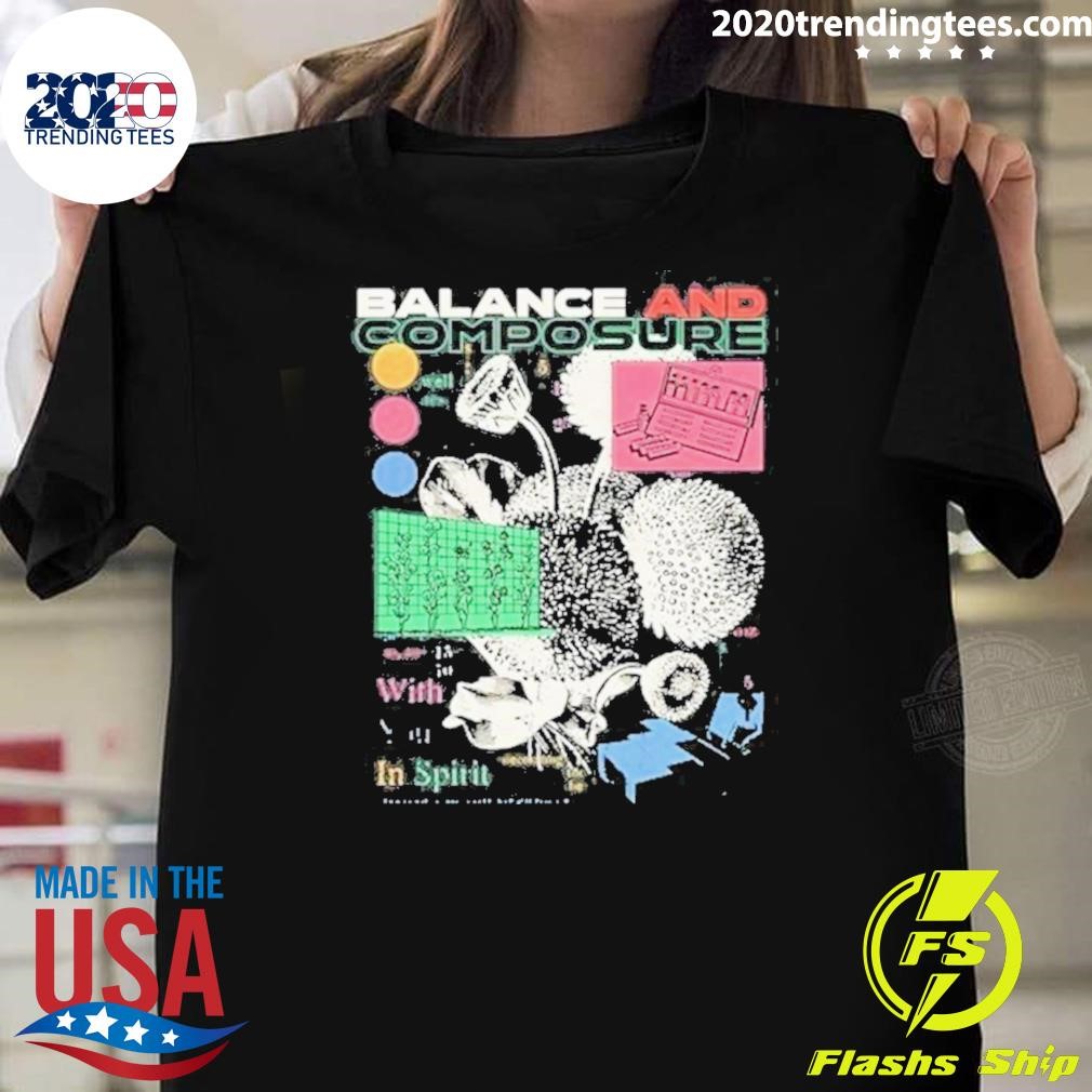 Top Balance And Composure Floral 2024 T-Shirt