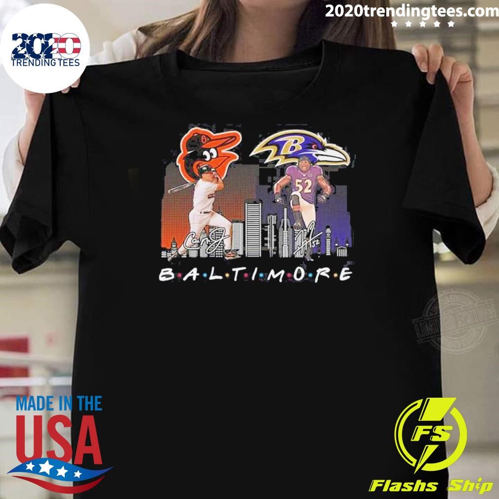 Top Baltimore Orioles Baseball Baltimore Ravens Football The Friends The Proud 2024 T-shirt