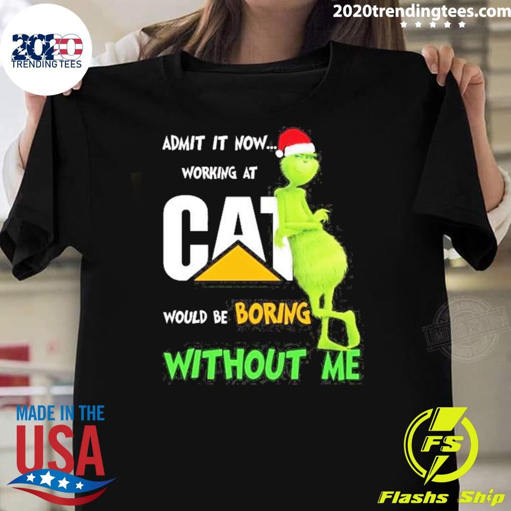 Top Caterpillar Would Be Boring Without Me Christmas 2024 T-shirt