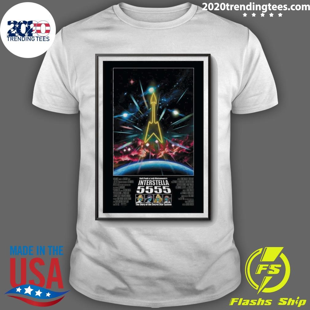 Top Daft Punk & Meiji Matsumoto’s Interstella 5555 Poster T-shirt